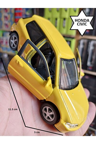OYUNCAKSAHİLİ Honda Cıvıc Efsane Kasa Diecast Metal Orjinal Koleksiyon Çekbır...