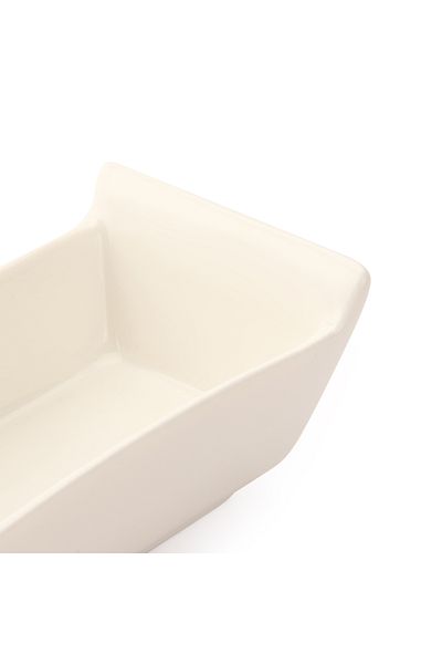 ultraform White Porcelain Wagon Serving Cut - 11x7 cm
