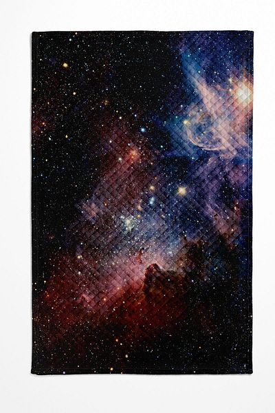 Else Dekor Galaxy Space Pattern - Cuvertură de pat decorativă și set dublu piqué