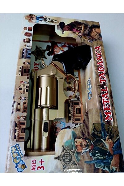 OYUNCAKSAHİLİ Metal Kapsül Patlatabilen Tabanca Revolver Demir Silah 432 Patlama Şeritleri Hediye