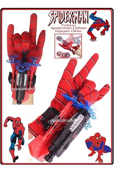 Ninja Kaplumpagalar Örümcek Adam Atıcı Eldiven Spiderman Oyuncak Set Yapışkan...