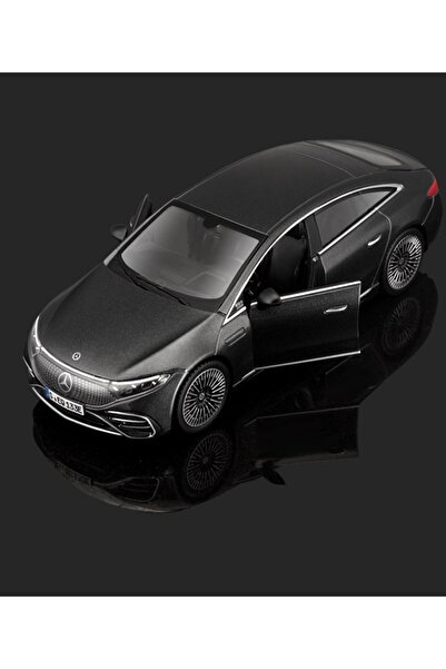 OYUNCAKSAHİLİ Mercedes Benz EQS 2022 Diecast Metal Özel Koleksiyon Orijinal Model Araba Kapılar Açılır Füme