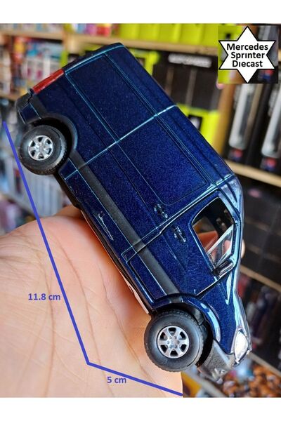 OYUNCAKSAHİLİ Mercedes Benz Sprinter Panelvan Iş Aracı Diecast Metal Kapıları...
