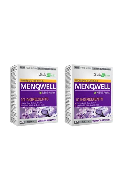 Suda Vitamin Menowell - Menopoz Döneminde Kadın Sağlığı İçin Destek 60 Tablet x2 Adet