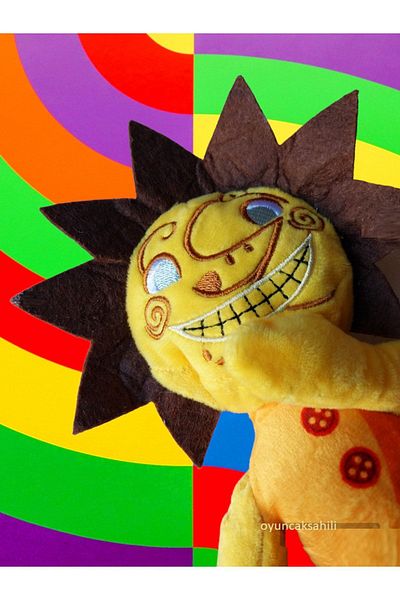 OYUNCAKSAHİLİ Five Nights At Freddys 34cm Yellow Clown with Hat Horror Games Plush Toy FNAF 34 CM