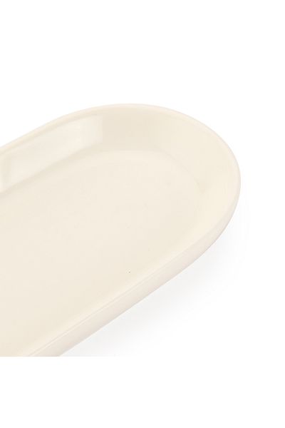 ultraform White Porcelain Presentation Plate - 19x7 cm