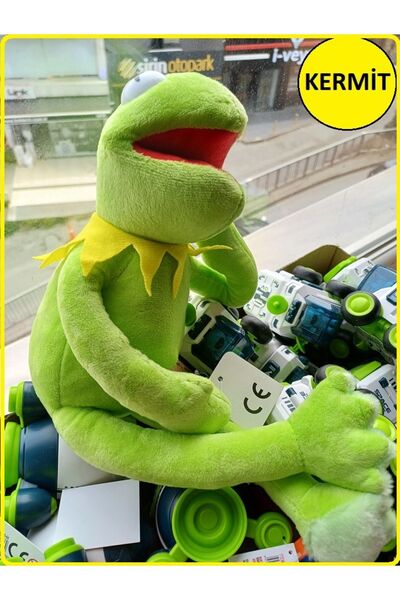 OYUNCAKSAHİLİ Susam Sokağı Kurbağa Kermit 40.5cm TRT NOSTALJİ Peluş Oyuncak Ü...