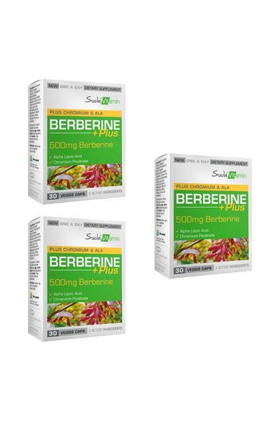 Suda Vitamin SUDA Vitamin Berberine Plus - 3 Pack with 30 Capsules