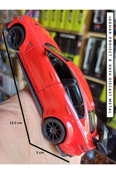 OYUNCAKSAHİLİ Jaguar Project 8 Xgsv Diecast Koleksiyon Çekbırak Metal Araba R...
