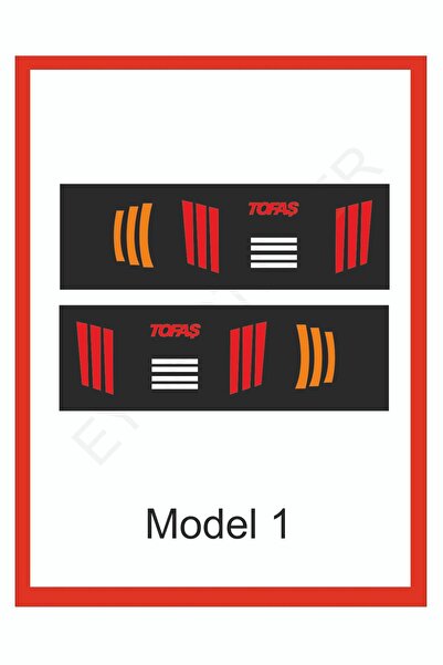 EYBA STİCKER Tofaş Doğan - Şahin Stop Farı Led Görünümlü Folyo Kaplama - Stop...