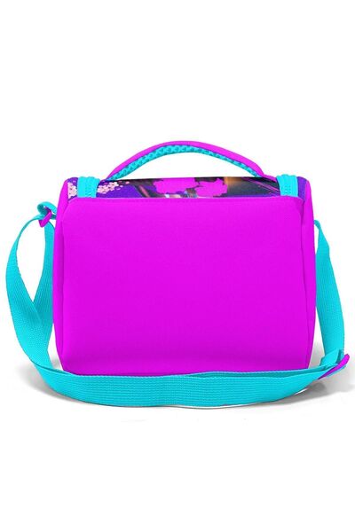 Coral High Kids Purple Pink Anime Cat Patterned Thermo Lunchbox 11753