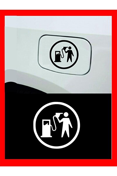 EYBA STİCKER Tank Fuel Cap Auto Sticker - Car Sticker - Auto Sticker - 13cmx13cm