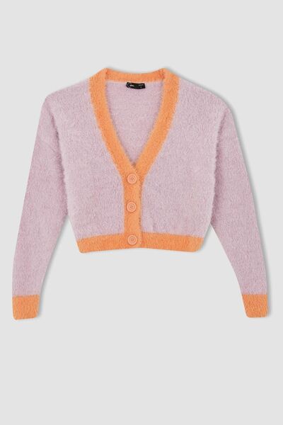 DeFacto Regular Fit V Yaka Hırka X5884az22au