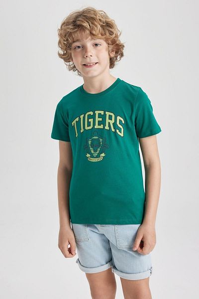 DeFacto Boy's Short Sleeve Printed T-Shirt - Crew Neck Z2797a623sm