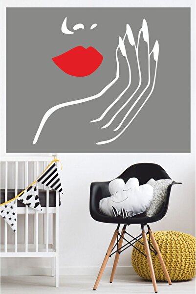 EYBA STİCKER 57x59cm Όμορφο γυναικείο αυτοκόλλητο - Αυτοκόλλητο τοίχου - Αυτο...