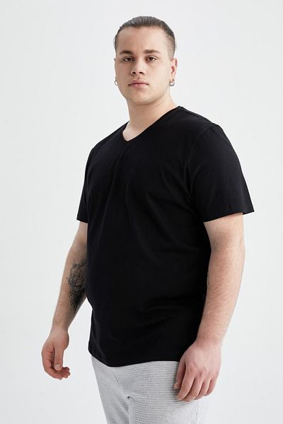 DeFacto Slim Fit V-Neck Basic T-Shirt