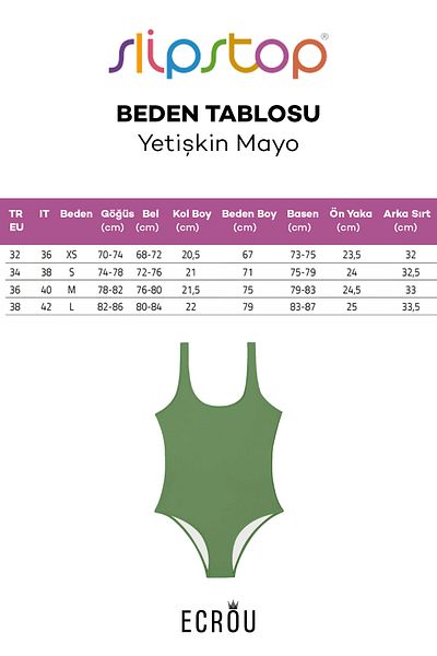 SLIPSTOP Γυναικείο μαγιό Basil