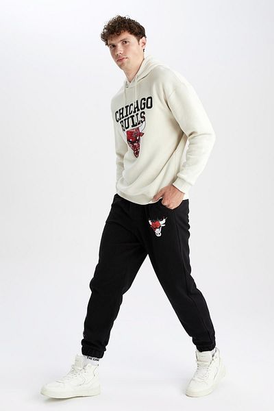 DeFacto Φούτερ Jogger με στάμπα με άδεια NBA Oversize Fit Chicago Bulls