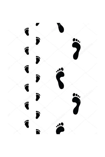 Oracal بصمة قدم غرفة الأطفال، 15 زوجًا من بصمة القدم، ملصق، غرفة الأطفال، ملص...