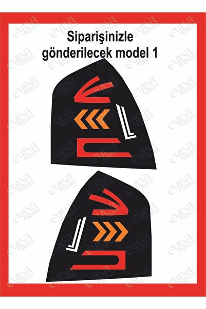 EYBA STİCKER Hyundai Era Stop Farı Led Görünümlü Folyo Kaplama -orjinal Çizim-birebir Uyumlu-stop Kaplama