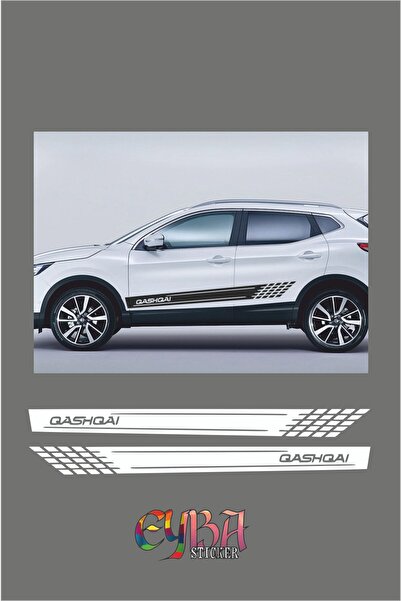 Genel Markalar Nissan Qashqai Yan Marşpiyel Sticker Seti - Oto Sticker- Araba...