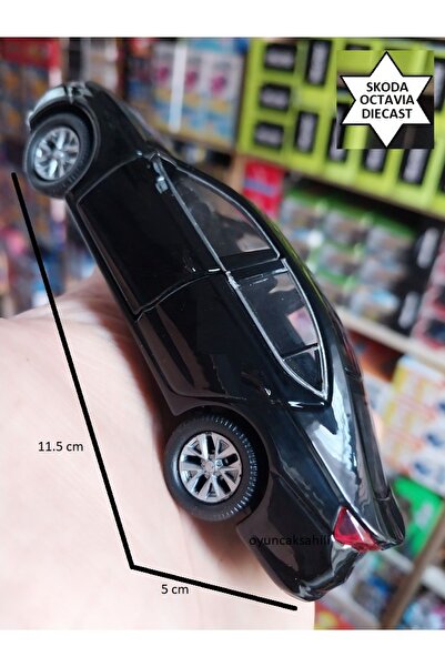 OYUNCAKSAHİLİ Skoda Octavia Yeni Kasa S Diecast Metal Orijinal Koleksiyon Çekbırak Araba Kapı Açılır Siyah