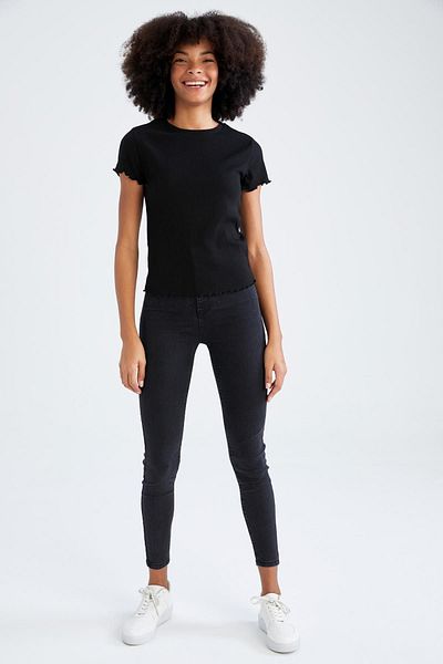 DeFacto Tricou slim cu mânecă scurtă, cu gâtul rotund, K7064az22sm