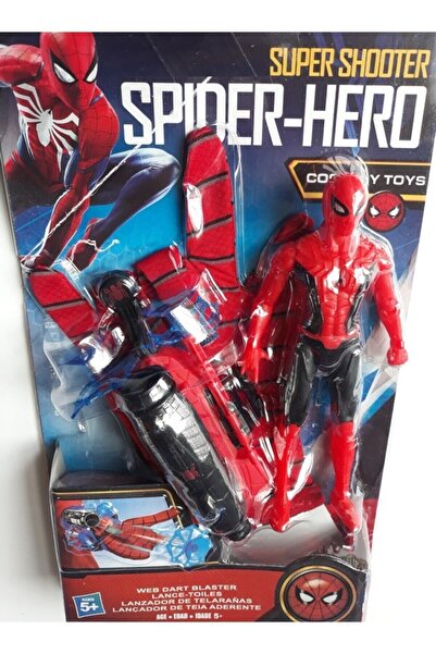 OYUNCAKSAHİLİ Maskeli Örümcek Adam Ağ Atan Eldiven Spiderman Oyuncak Figür Ve...