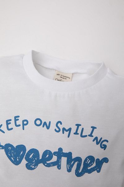 DeFacto Baby Girl Crew Neck Printed T-Shirt - C1453a524sm