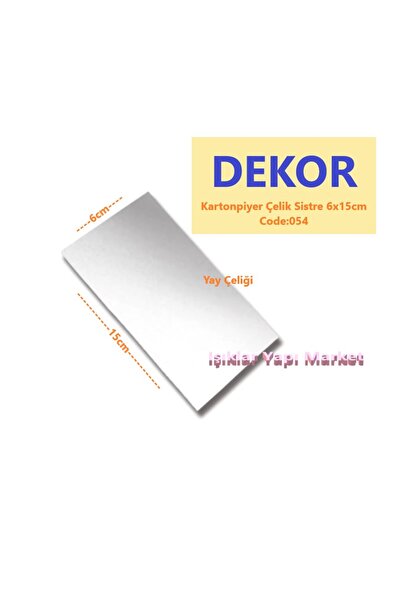 Dekor Kartonpiyer-Alçı Ustası Çelik Sistre-15 (6x15cm) Code_054