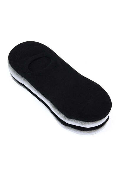 WESTMARK LONDON 7-Piece Short Women's Socks Set - Black White Gray, Cotton Blended INVISIBLE