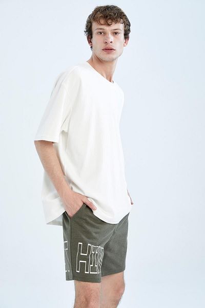 DeFacto Slim Fit Φούτερ υφασμάτινο σορτς