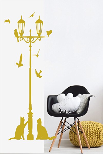 EYBA STİCKER Autocolant de perete cu păsări și pisici - Autocolant pentru cas...