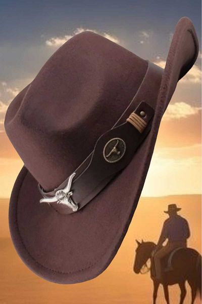 Trenderrs Унисекс каубойска шапка Fedora
