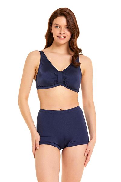 Argento Recovery Bikini Set with Dark Blue Shorts