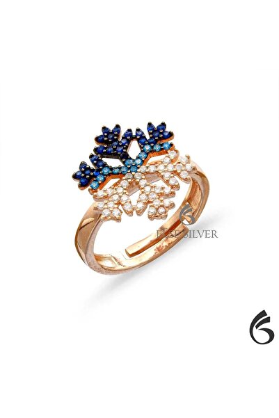 Else Silver 925 Ayar Gümüş Kar Tanesi Yüzük