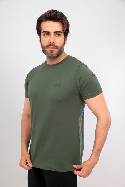 FORE SPORT Ανδρικό T-shirt Χακί - Crew Neck