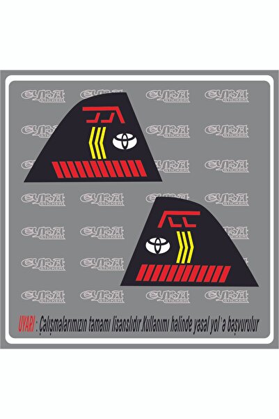 EYBA STİCKER D4d كورولا حالة وقف التشطيب