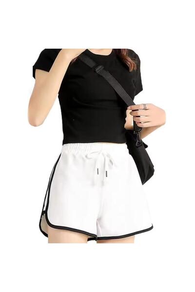 Karakedi Шорти з білою смужкою та короткими шнурками