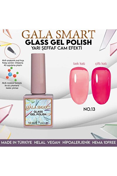 gala smart Glass Cam Efekti Yarı Şeffaf Kalıcı Oje