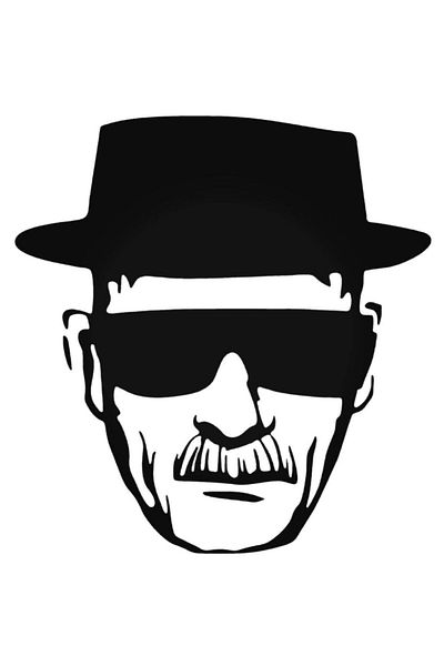 Universal Autocolant Heisenberg Breaking Bad Oto Arma Decal de perete 20 cm