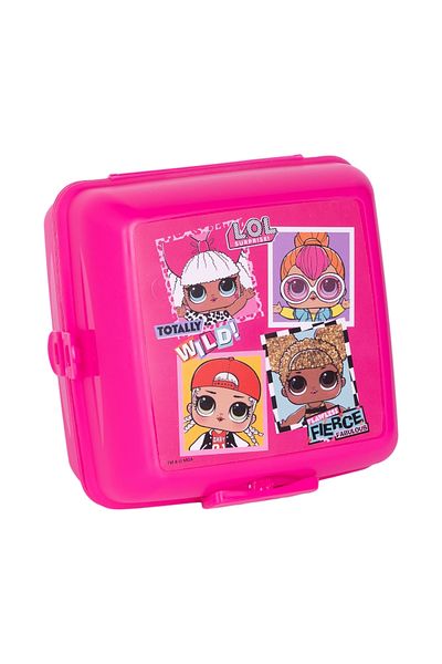 WİGGLE Wiggle LOL Surprise 4 Compartment Kids Lunch Box - Food Storage Container, Spoon and Fork