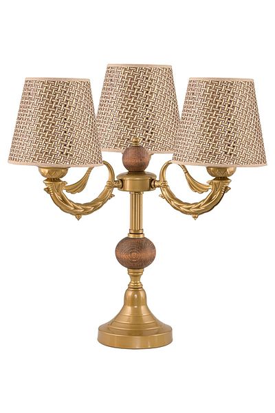 DEDE Brown Grass Straw Hat - Triple Candlestick Table Lamp, Lampshade Antique