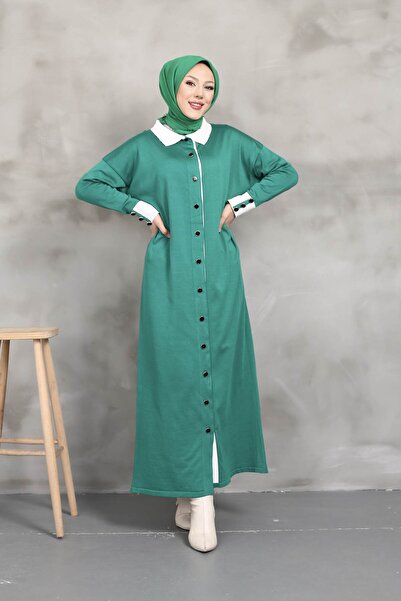 Miraystyle Gömlek Yaka Tam Boy Merserize Hırka