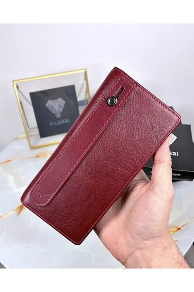 Fil Deri 2028 Large Passportfolio - With Phone Compartment, Magnet Wallet and Handband