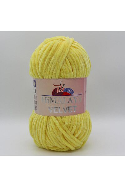 Himalaya Yellow Velvet Knitting Yarn - 90002