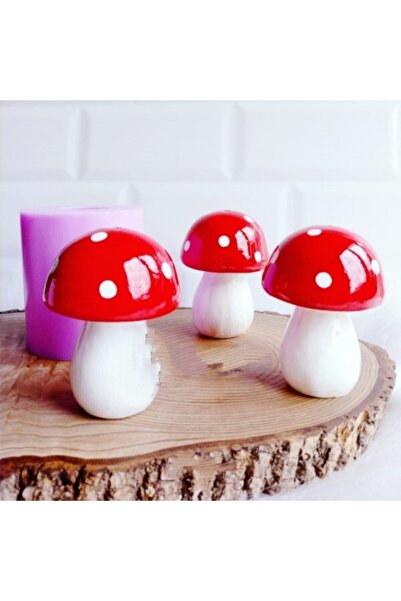 3 Pieces Giant Mushroom Decorative Trinket Accessory Ornaments Home Decor
