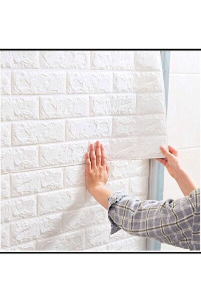 Dekor Taş Görünümlü Yapışkanlı Duvar Paneli 70*77 Cm