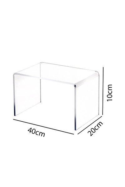Trend Pleksi Ürün Sergileme Standı (40CM X 20CM X 10CM) 6mm