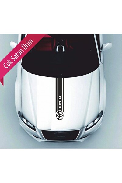 Genel Markalar Toyata Ön Kaput Sticker Siyah